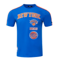 PRO STANDARD NEW YORK KNICKS RETRO CLASSIC SJ STRIPED (ROYAL) TEE  (156099-RYO)