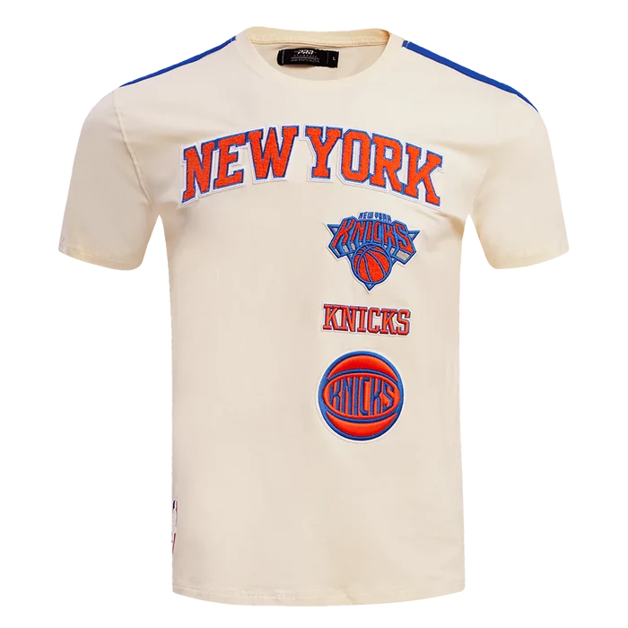 PRO STANDARD NEW YORK KNICKS RETRO CLASSIC SJ STRIPED (OFF-WHITE) TEE (156099-ERB)