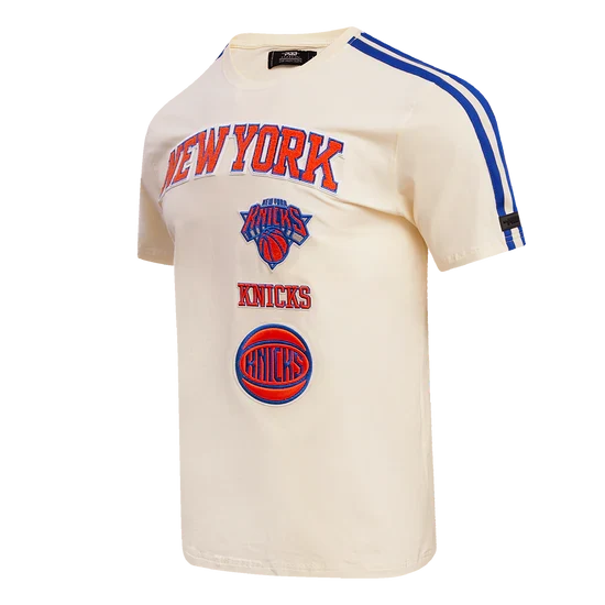 PRO STANDARD NEW YORK KNICKS RETRO CLASSIC SJ STRIPED (OFF-WHITE) TEE (156099-ERB)