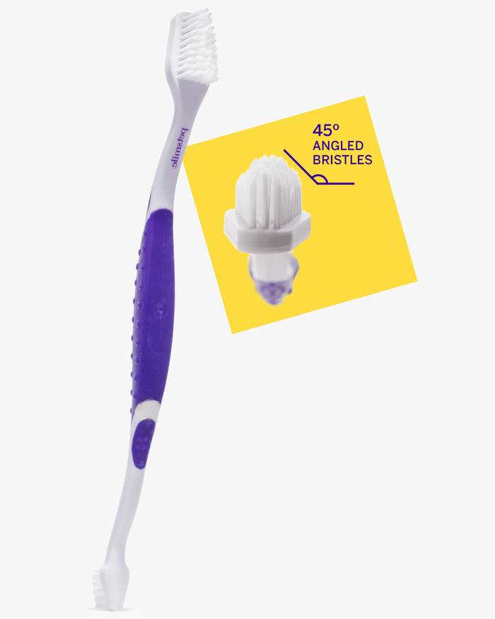 Professional Pet Toothbrush - Patented 45° Dual-Ended Brush HeadWellnessFound My Animal