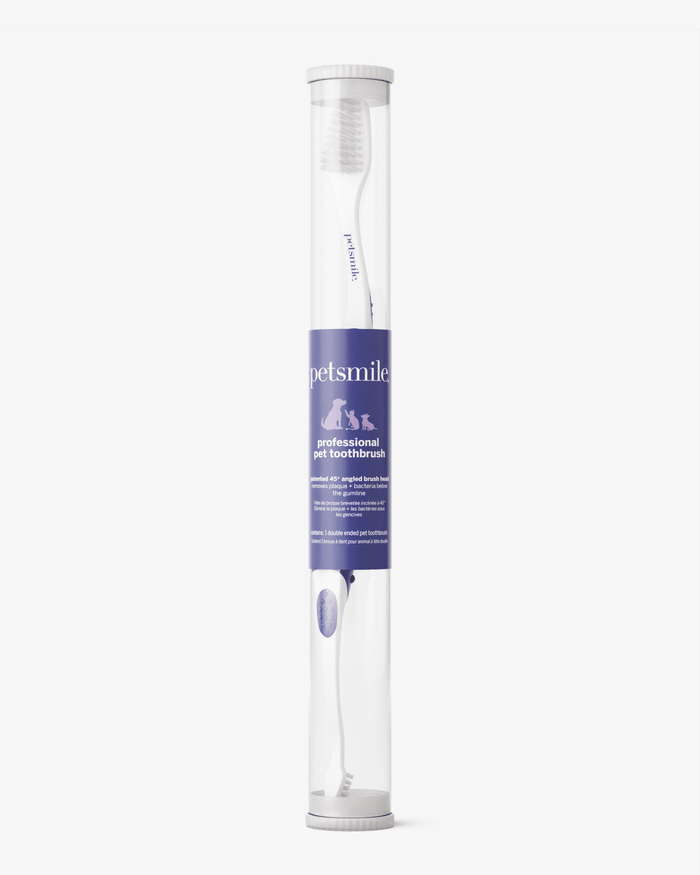 Professional Pet Toothbrush - Patented 45° Dual-Ended Brush HeadWellnessFound My Animal