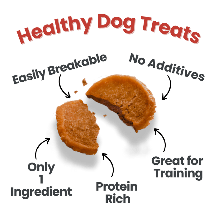 Puppy Packs 'n Snacks Dog Treat Starter Pack | Single-Ingredient Training TreatsDog TreatsFound My AnimalChicken 4oz + 1 Beef & 1 Turkey & 1 Fish Snack Pack