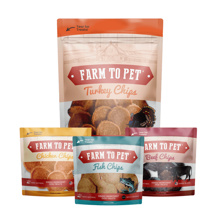 Puppy Packs 'n Snacks Dog Treat Starter Pack | Single-Ingredient Training TreatsDog TreatsFound My AnimalTurkey 4oz + 1 Beef & 1 Chicken & 1 Fish Snack Pack