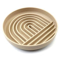 Rainbow Silicone Slow Feeder Lick Mat with Suction tanDog BowlsFound My Animal