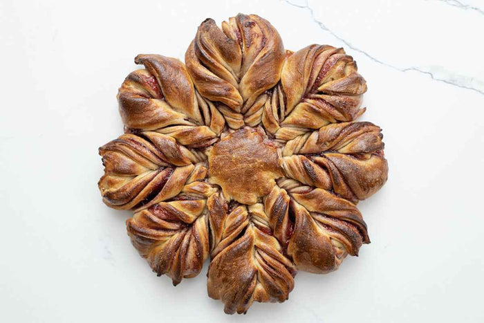 Raspberry Star Bread by Crumble Crate