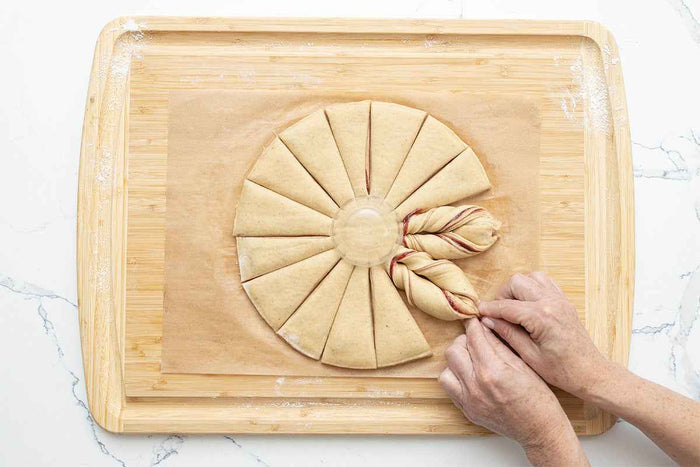 Raspberry Star Bread by Crumble Crate