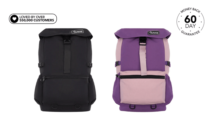 Recycled Travel Backpack x 2 - Couples Combo