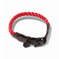 Red Rope Cat & Dog Collar – Matte Black HardwareDog CollarsFound My AnimalXS