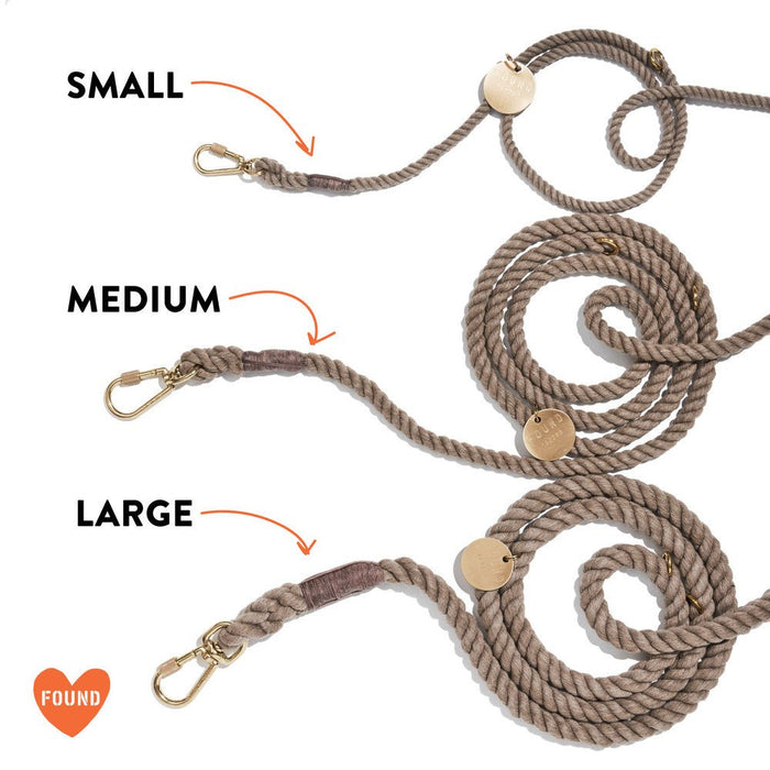 Red Rope Dog Leash | Bolt Snaps | Adjustable | Found My AnimalShop LeashesFound My AnimalS
