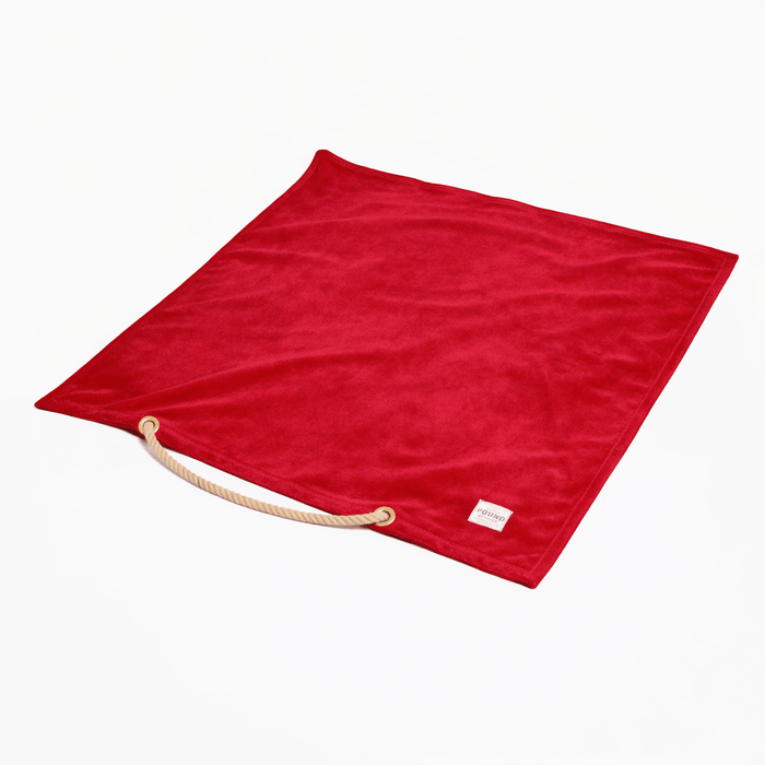 Red Washable Velvet Dog Bed CoverDog BedsFound My AnimalM