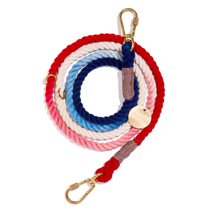 Red, White & Blue Rope Dog Leash | Adjustable | Found My AnimalShop LeashesFound My AnimalS