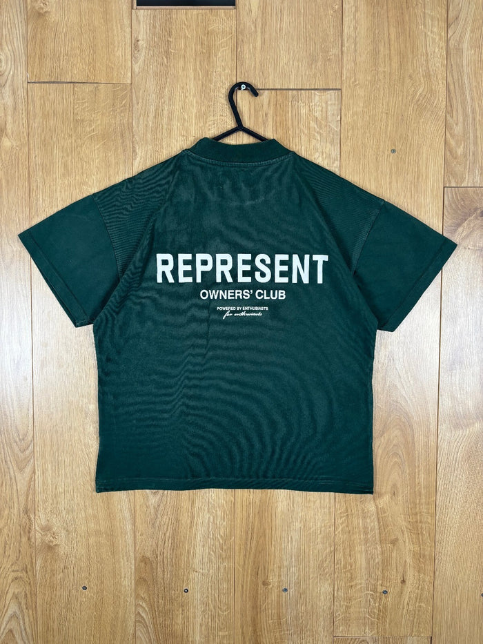 Represent Owners’ Club Green Oversized T-Shirt Size Small