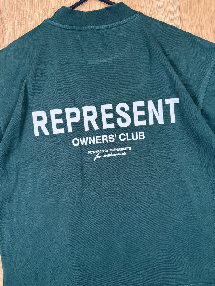 Represent Owners’ Club Green Oversized T-Shirt Size Small