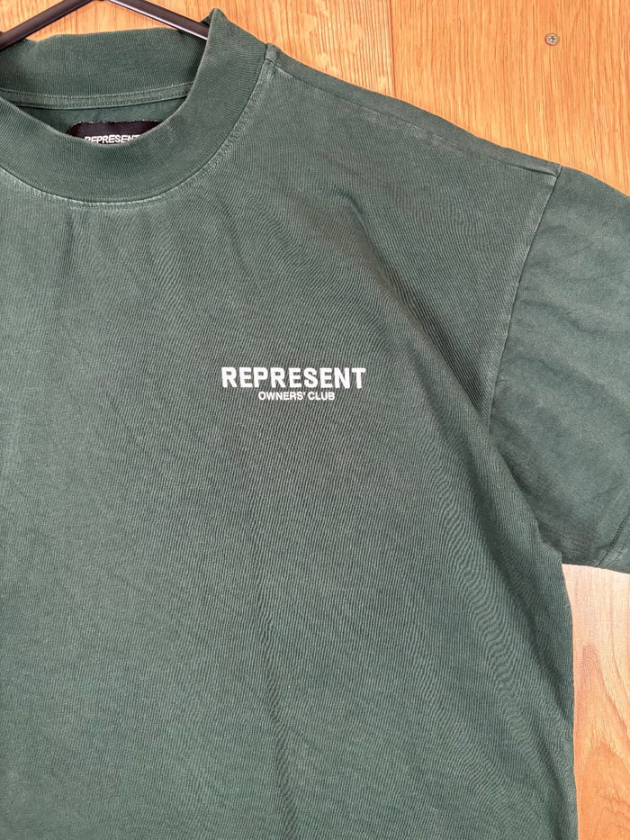 Represent Owners’ Club Green Oversized T-Shirt Size Small