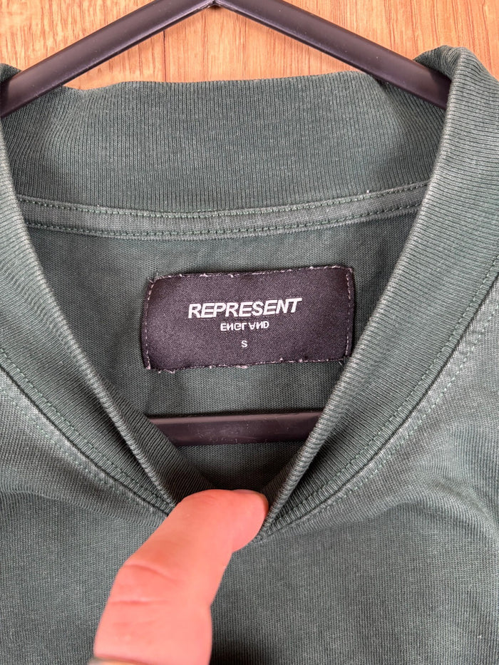 Represent Owners’ Club Green Oversized T-Shirt Size Small