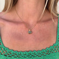 Reversible Labradorite & Dotted Oval Necklace