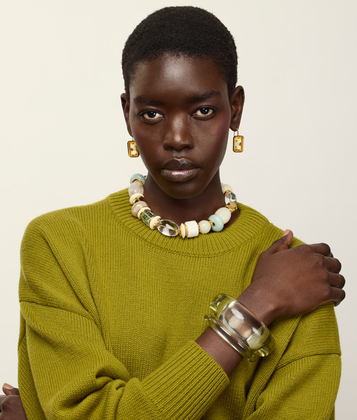 Ridge Cuff in Lime
