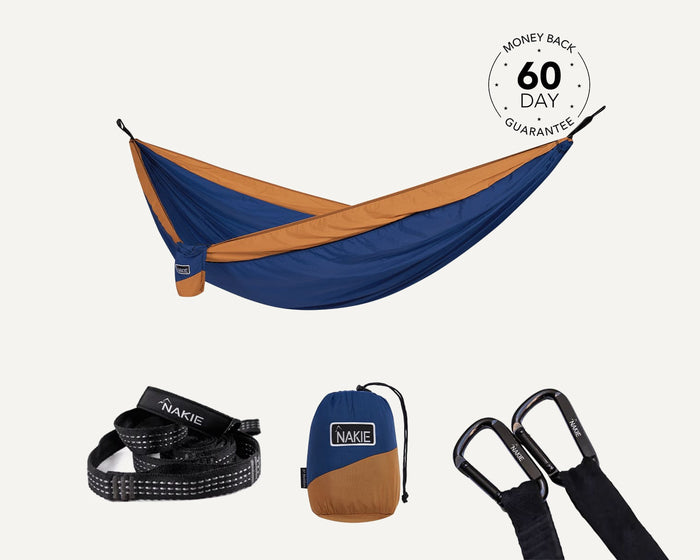 River Blue - Recycled Hammock with Straps