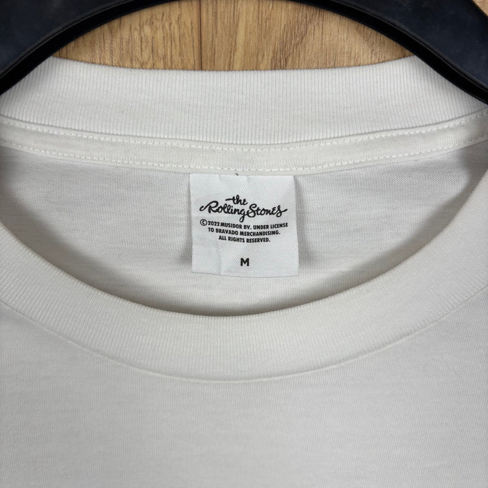 Rolling Stones Tongue Logo Graphic T Shirt White Medium Band Merchandise