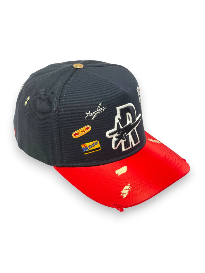 ROUGHPLAY (NAVY/RED) NYC SNAPBACK