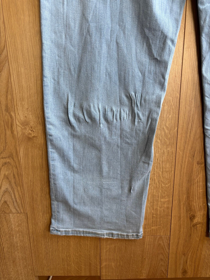 Route One Baggy Jeans Light Wash Wide Leg Denim Jeans Blue Men's