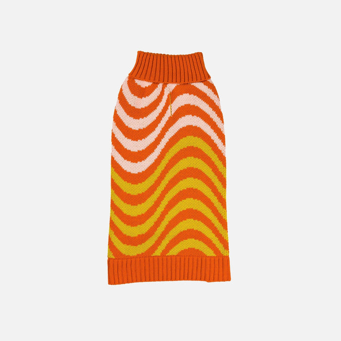 SALE Sound Wave Dog SweaterFound My AnimalCoral Cobalt
