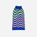 SALE Sound Wave Dog SweaterFound My AnimalCoral Cobalt