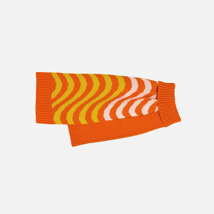 SALE Sound Wave Dog SweaterFound My AnimalGolden Olive Flame