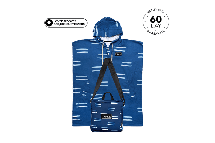 Salty Waves - Hooded Towel Recycled Sand Free