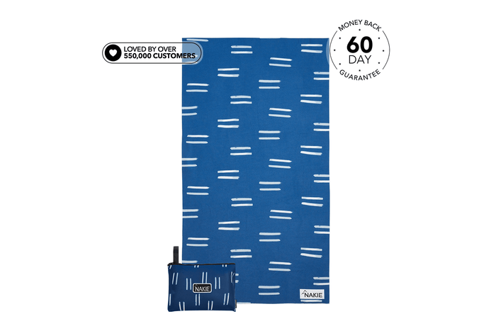 Salty Waves - Recycled Sand Free Beach Towel
