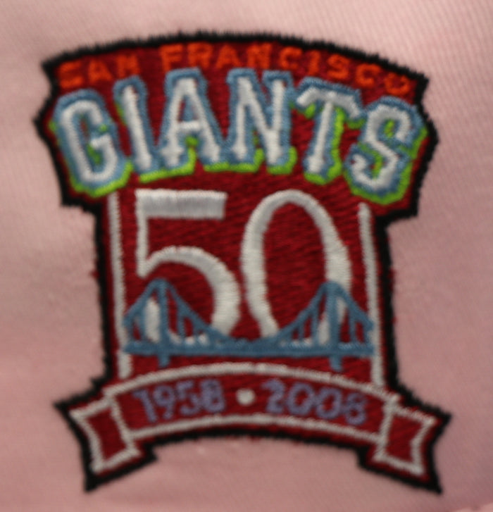 SAN FRANCISCO GIANTS (50TH ANN) NEW ERA 59FIFTY (LIME UNDER VISOR )