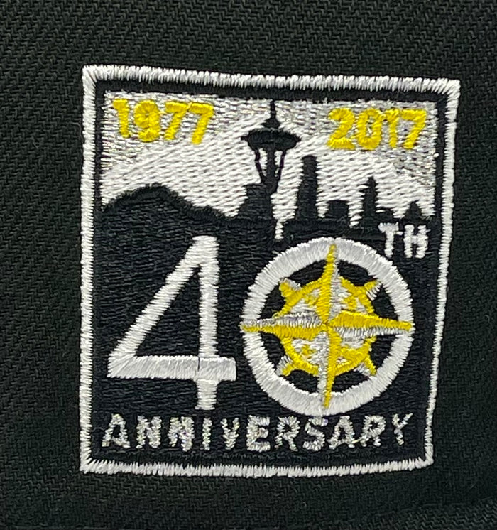 SEATTLE MARINERS (BLK/YELLOW) 40TH ANN NEW ERA 59FIFTY EXCLUSIVE FITTED