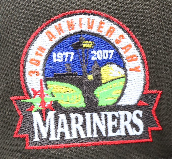 SEATTLE MARINERS (BROWN/LIME) (30TH ANNIVERSARY) NEW ERA 59FIFTY FITTED (LIME UNDER VISOR)