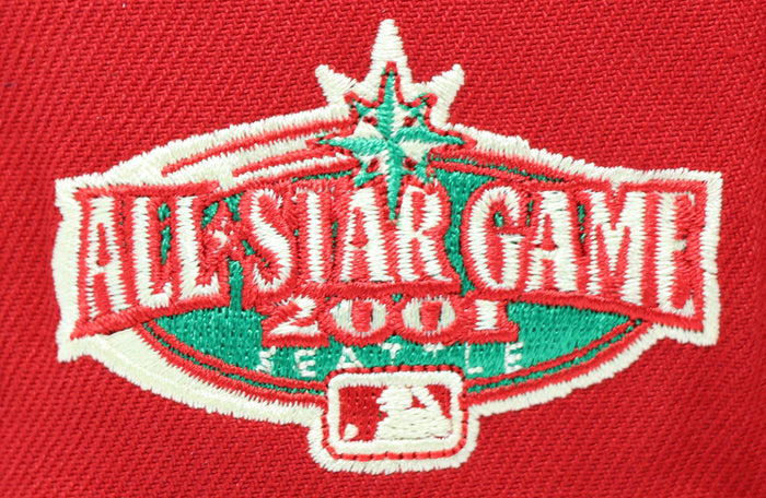 SEATTLE MARINERS (RED)"2001 ALLSTARGAME" NEW ERA 59FIFTY FITTED (LEMON UNDER VISOR)