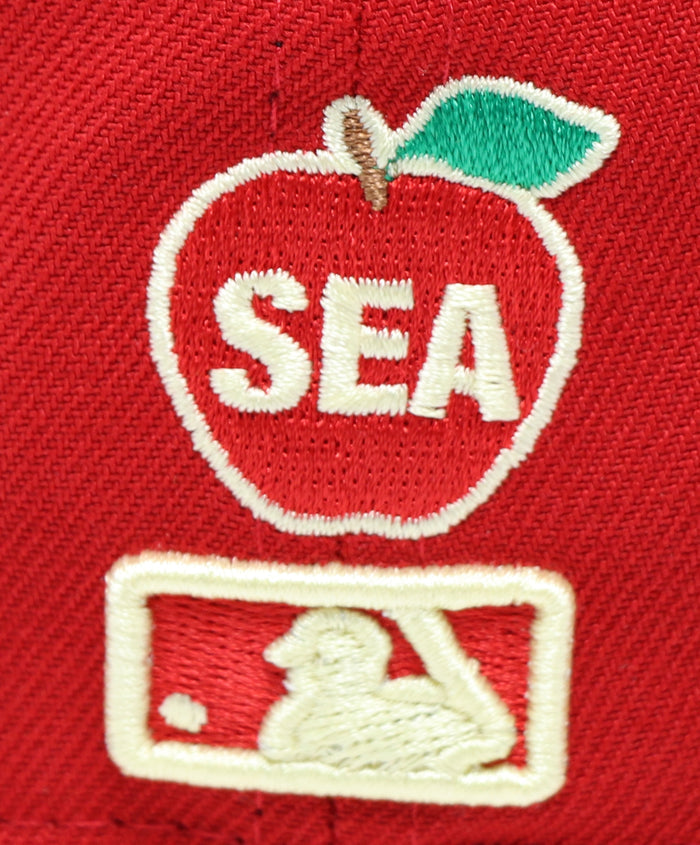 SEATTLE MARINERS (RED)"2001 ALLSTARGAME" NEW ERA 59FIFTY FITTED (LEMON UNDER VISOR)