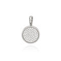 Silver Dotted Removable Pendant - Engravable