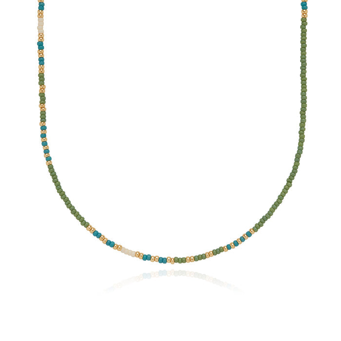 Simba Beaded Necklace - 16”