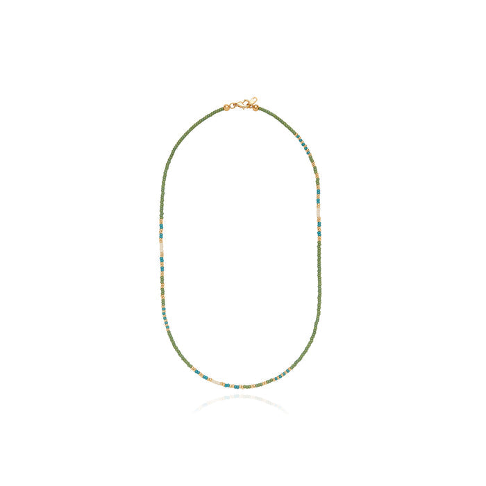Simba Beaded Necklace - 16”