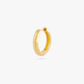 Small bulky and chunky shaped gold hoop color:null|gold