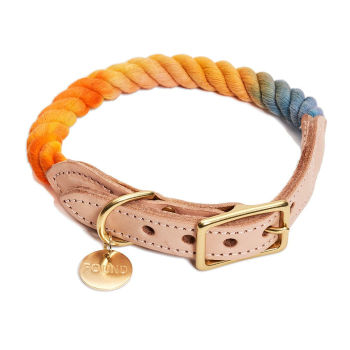 Soleil Cotton Rope Cat & Dog CollarDog CollarsFound My AnimalXS