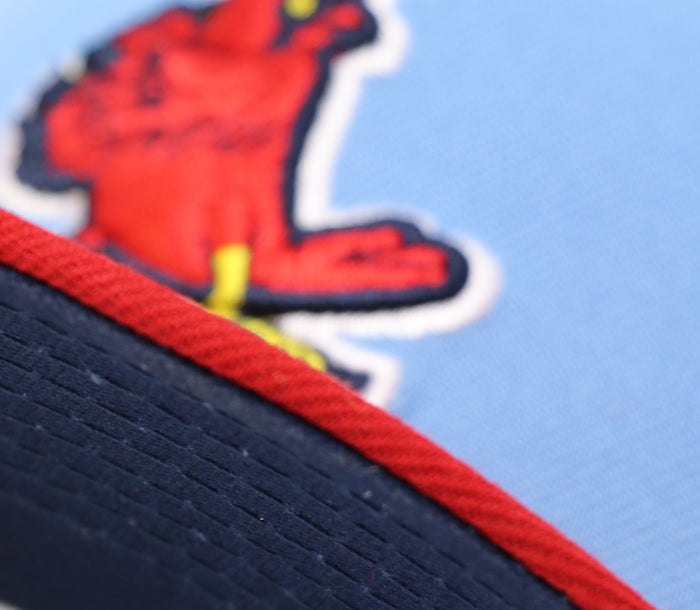 ST. LOUIS CARDINALS (BUSCH STADIUM "1966-2005") NEW ERA 59FIFTY FITTED (NAVY UNDER VISOR)