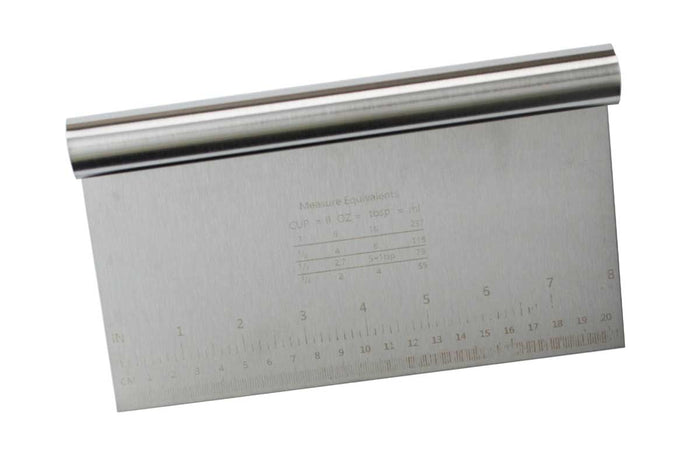Stainless Steel Bench Scraper For Dough Pastry Prep And Surfaces by The CrumbleCrate