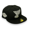 ST.LOUIS BLUES (BLACK) (WESTERN CONF) NEW ERA 59FIFTY FITTED (GLOW IN THE DARK)