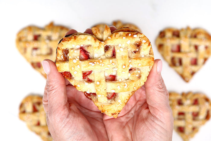 Strawberry & Frangipane Hand Pies by Crumble Crate