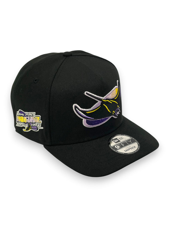TAMPA BAY DEVIL RAYS (BLK/PURPLE) "9FIFTY AFRAME" NEW ERA SNAPBACK