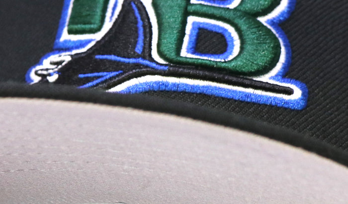 TAMPA DEVIL RAYS (BLACK TB) "2001-2006 GAME" NEW ERA 59FIFTY FITTED