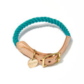 Teal Up-Cycled Rope Cat & Dog CollarDog CollarsFound My AnimalXS