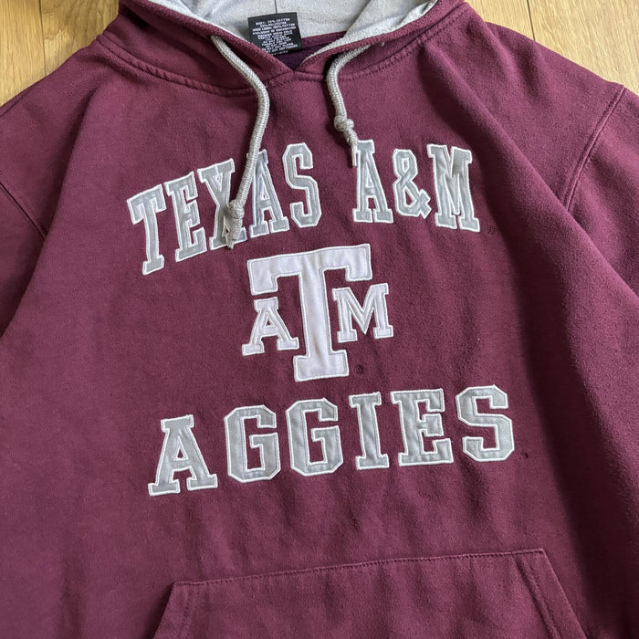 TEXAS A AND M AGGIES HOODIE MAROON MEDIUM