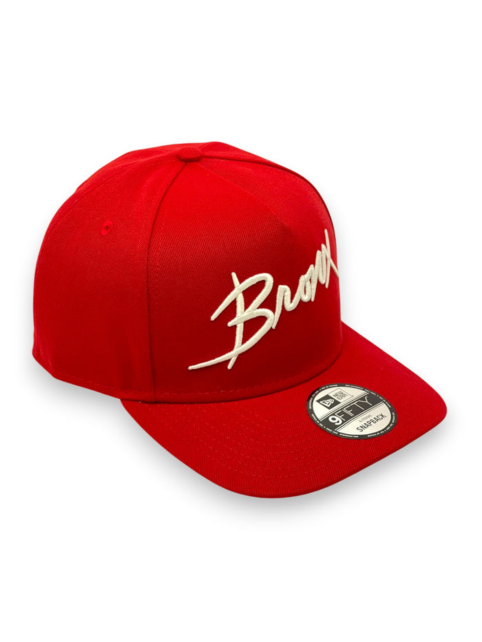 "THE BOOGIE DOWN BRONX " (RED) "9FIFTY AFRAME" NEW ERA SNAPBACK