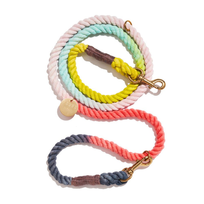 The Claude Cotton Rope Dog Leash | Bronze Bolt Snaps, Adjustable | Found my AnimalShop LeashesFound My AnimalS
